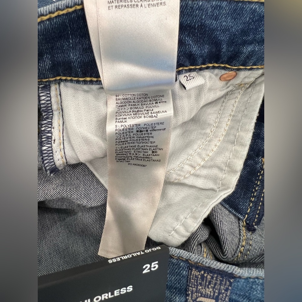7 For All Mankind Tailorless Dojo Jeans Women’s Flare Leg Trousers NWT Size 25 - Picture 11 of 11